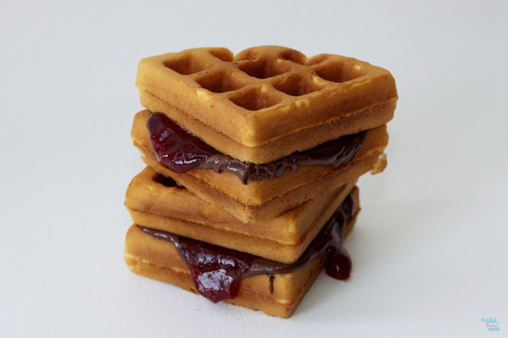 Peanut Butter And Jelly Waffles