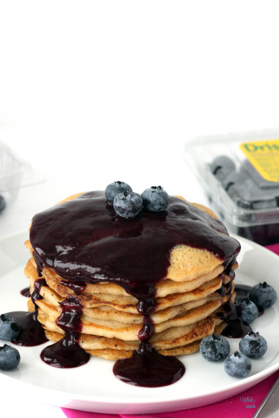 Blueberry Pancakes (gluten free, vegan)