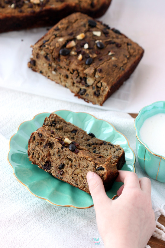 Coffee Crunch CocoNUT Banana Bread