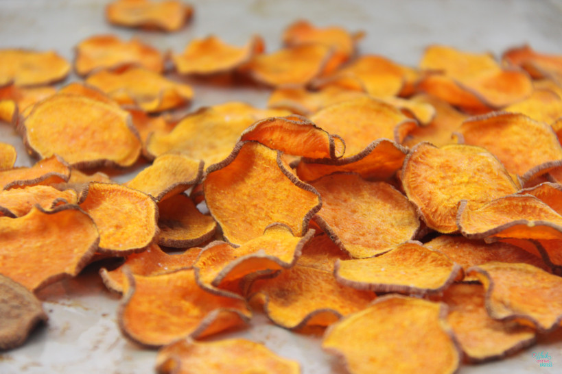 Loaded Chili Cheese Sweet Potato Chips