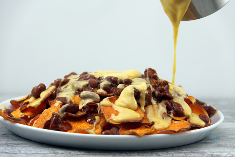 Loaded Chili Cheese Sweet Potato Chips