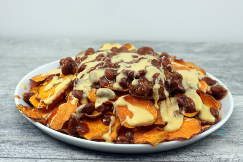 Loaded Chili Cheese Sweet Potato Chips