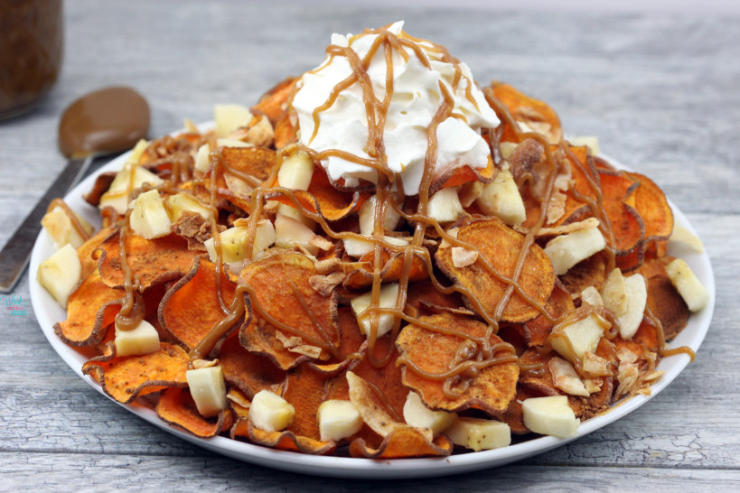 Loaded Elvis Sweet Potato Chips (vegan , gf)