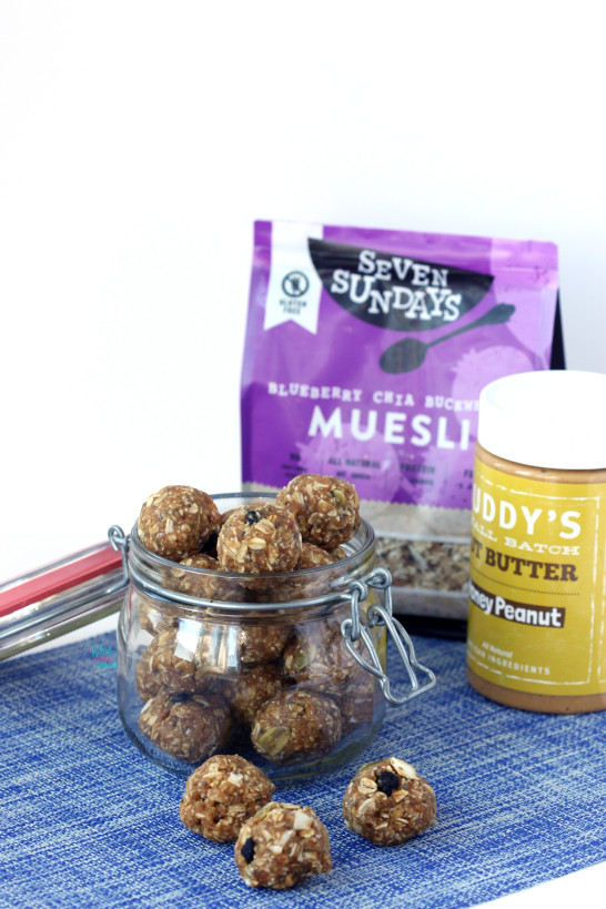 Peanut Butter Muesli Snack Bites