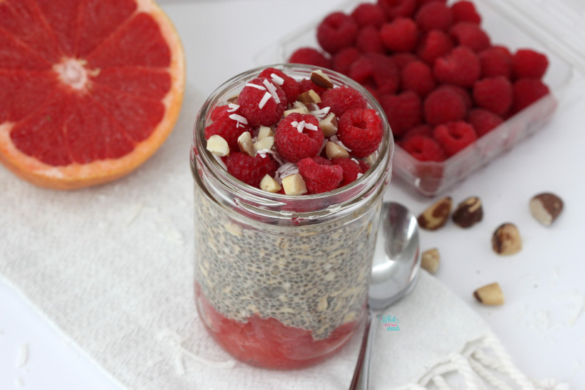 Tropical Berry Chia Overnight Oats