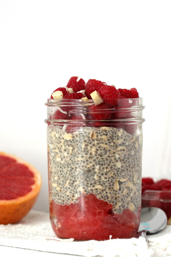 Tropical Berry Chia Overnight Oats