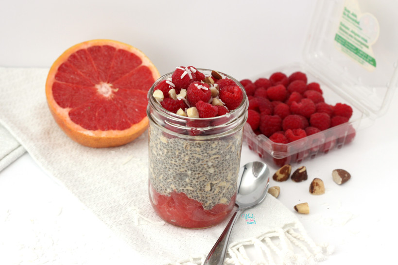 Tropical Berry Chia Overnight Oats