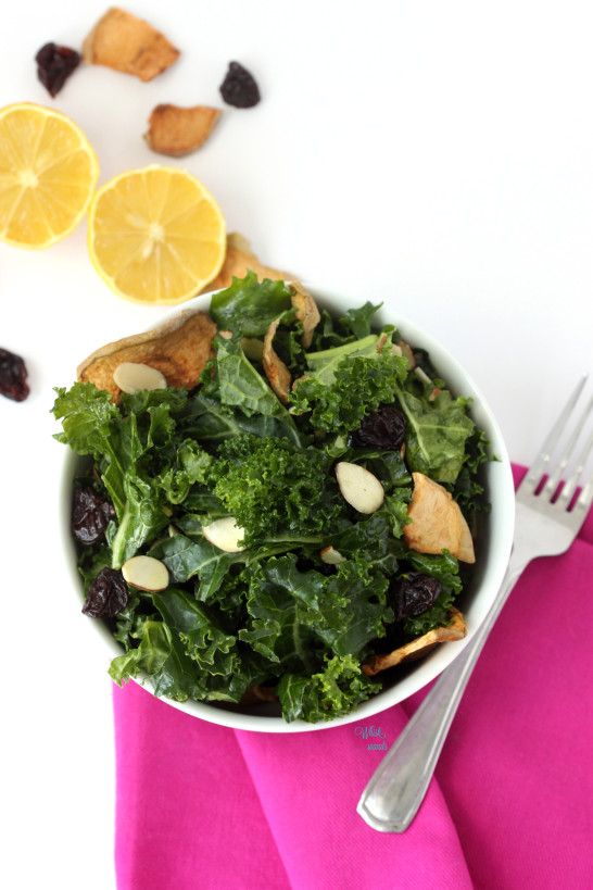 Cherry Apple Kale Salad