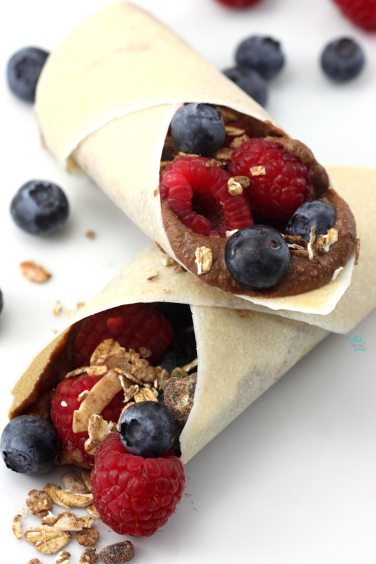 Cacao Hummus Berry Coconut Wraps