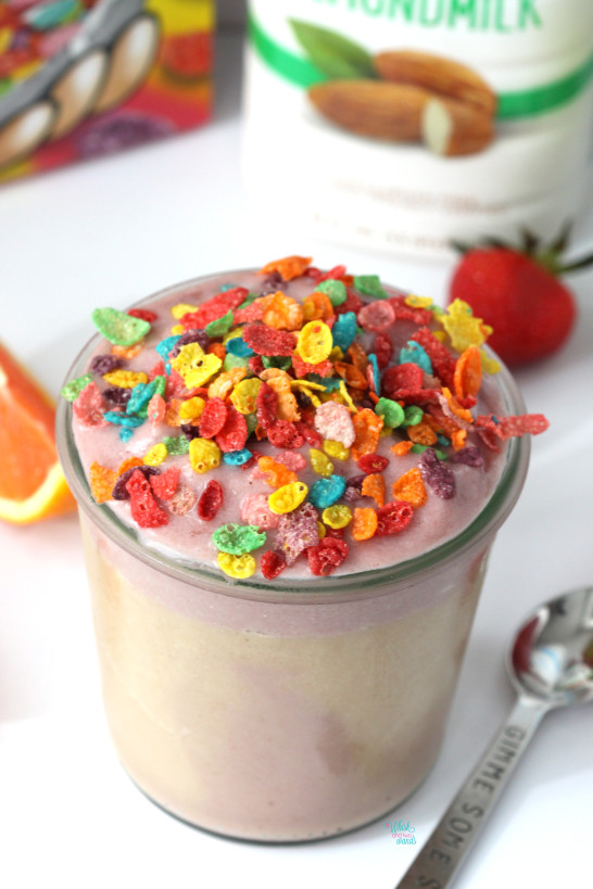 Fruity Pebble Smoothie, Smoothie Bowl