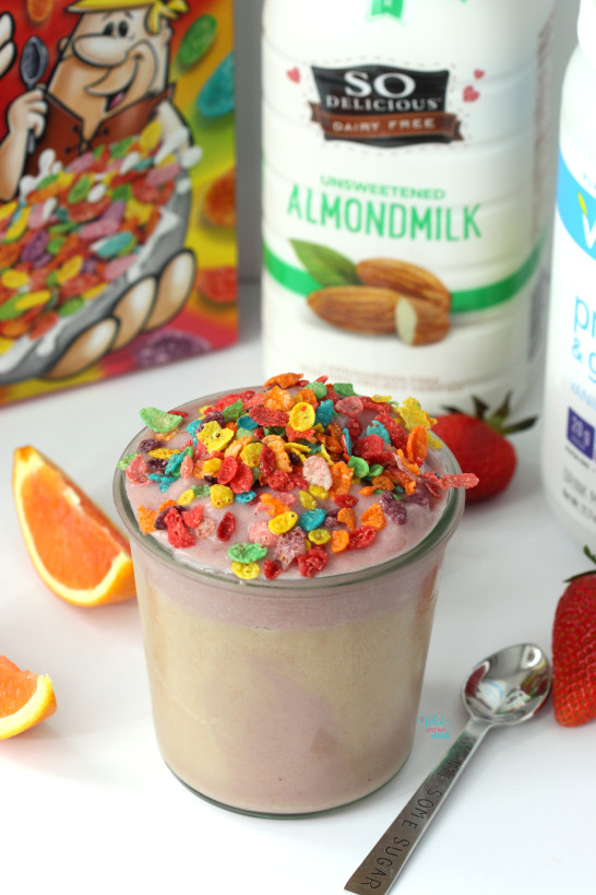 Fruity Pebble Smoothie, Smoothie Bowl