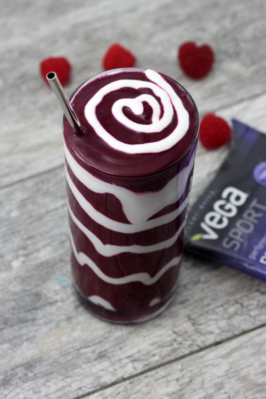 Red Velvet Swirled Protein Smoothie