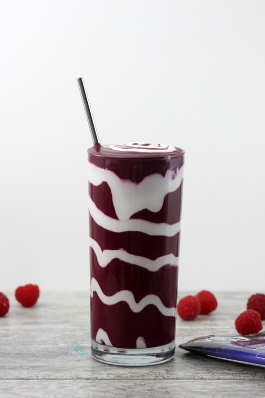 Red Velvet Swirled Protein Smoothie