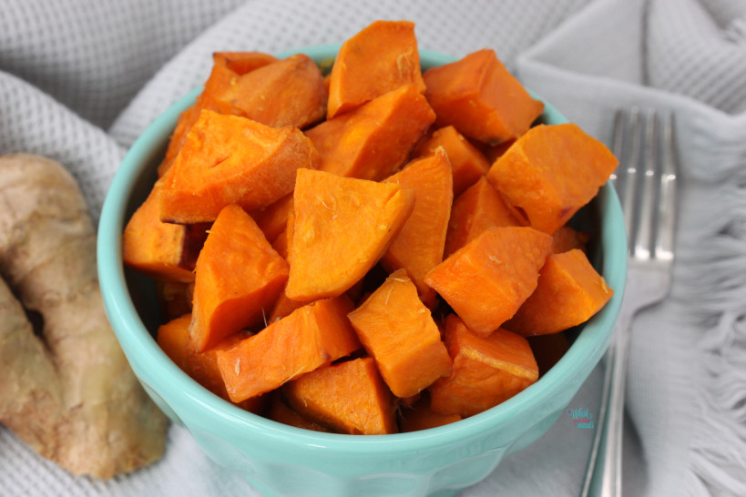 Ginger Roasted Sweet Potatoes