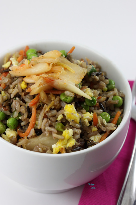 Kimichi Fried Wild Rice (with eggs)