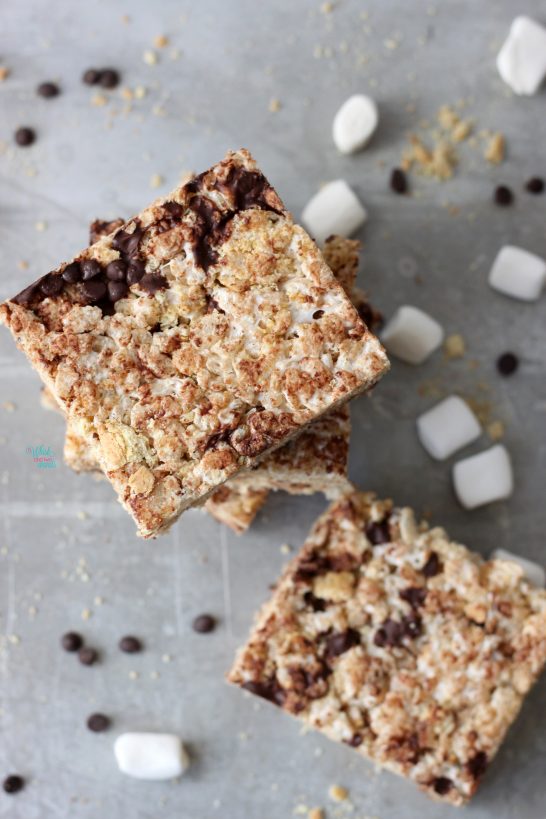 S'more Krispie Treats (vegan and gluten free friendly)