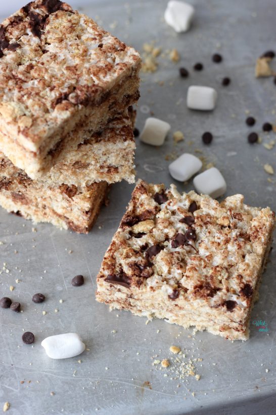 S'more Krispie Treats (vegan and gluten free friendly)