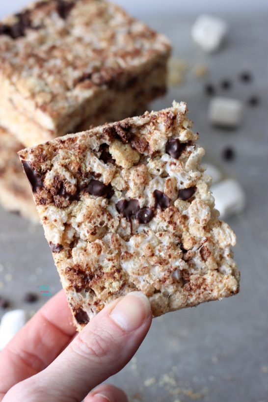 S'more Krispie Treats (vegan and gluten free friendly)