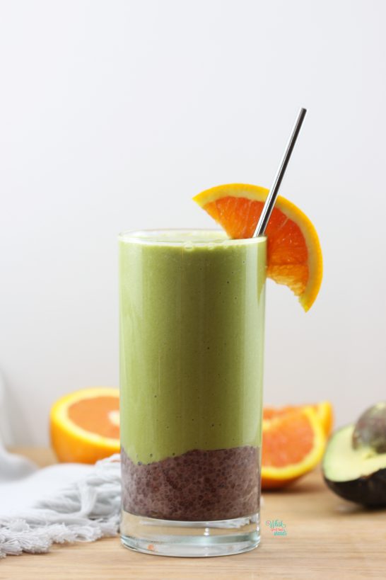 Tropical Acai Chia Green Smoothie