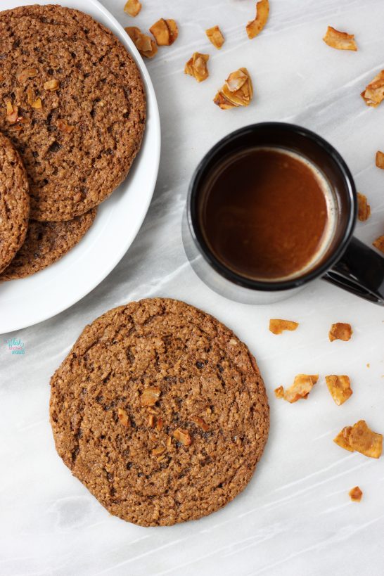 Caramel Coconut Espresso Almond Butter Cookies