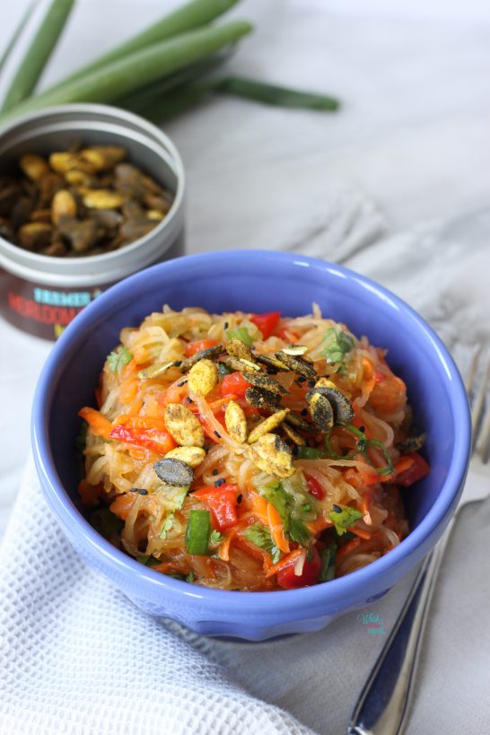 Spaghetti Squash Thai Salad (vegan, gluten free)