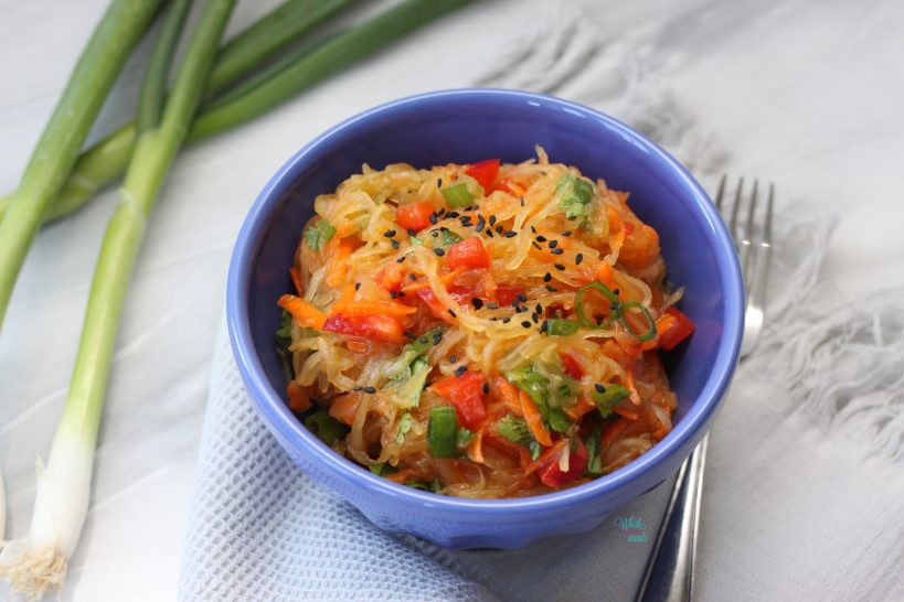 Spaghetti Squash Thai Salad (vegan, gluten free)