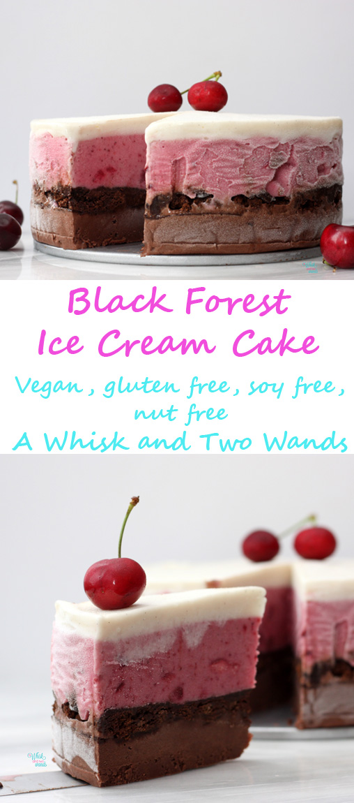 Simple and delicious this ice cream cake is vegan, dairy free, gluten free, egg free, nut free, and soy free! Still packed with flavor everyone can enjoy! 