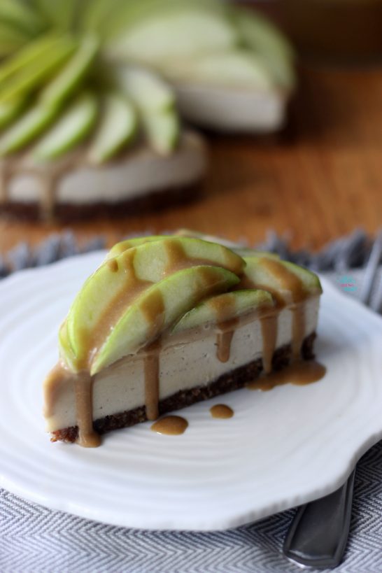 Caramel Apple Cheesecake (vegan and gluten free)