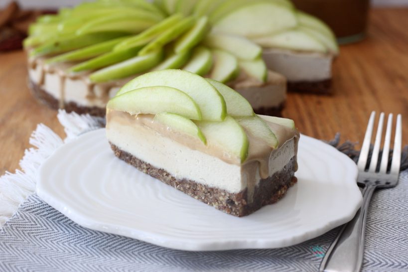 Caramel Apple Cheesecake (vegan and gluten free)