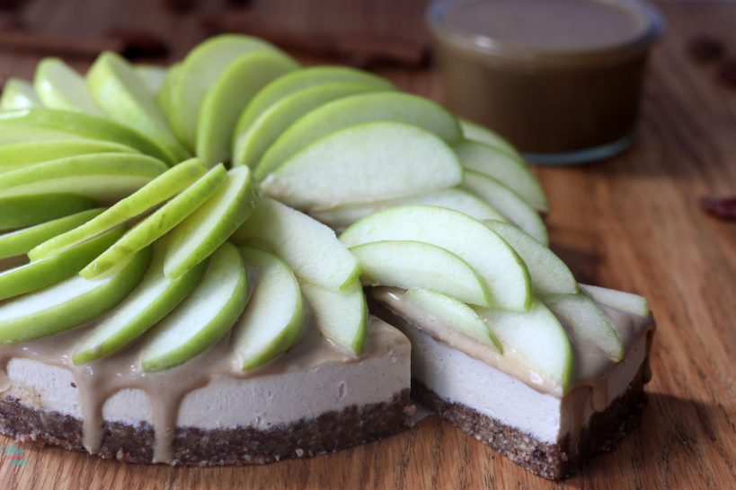 Caramel Apple Cheesecake (vegan and gluten free)