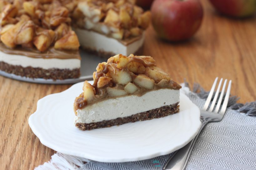 Caramel Apple Cheesecake (vegan and gluten free)