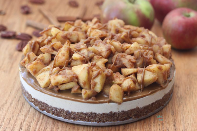 Caramel Apple Cheesecake (vegan and gluten free)