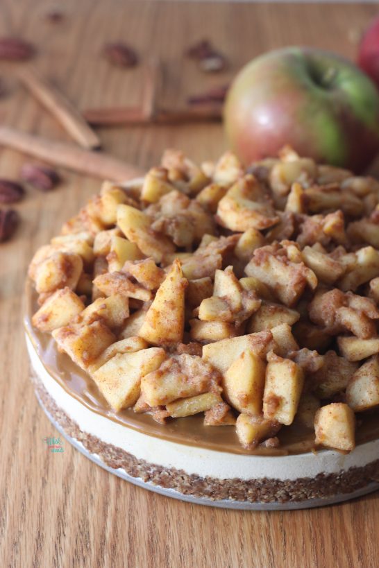 Caramel Apple Cheesecake (vegan and gluten free)