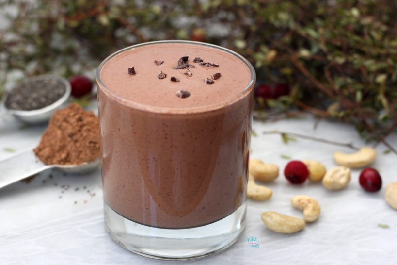 Cranberry Cocoa Bliss Smoothie