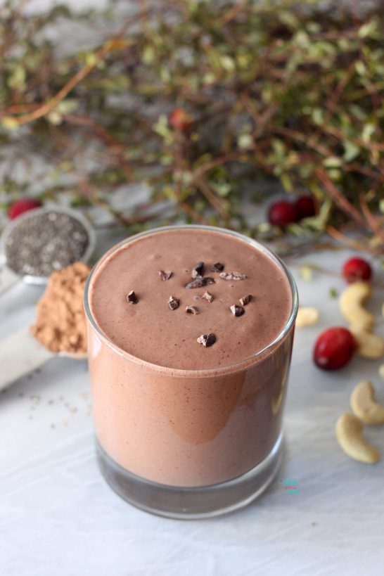 Cranberry Cocoa Bliss Smoothie