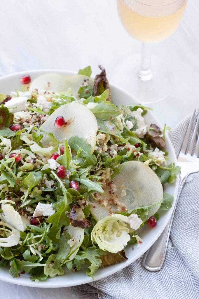 Apple Brussel Sprout Fall Salad