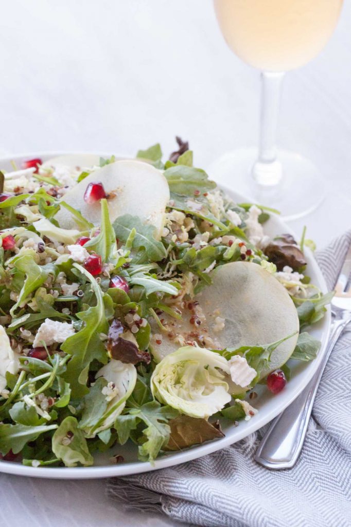 Apple Brussel Sprout Fall Salad