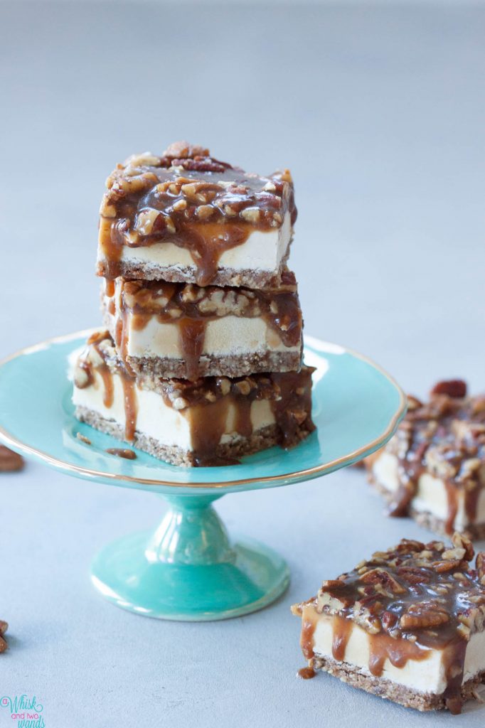 Vegan Pecan Pie Cheesecake Bars