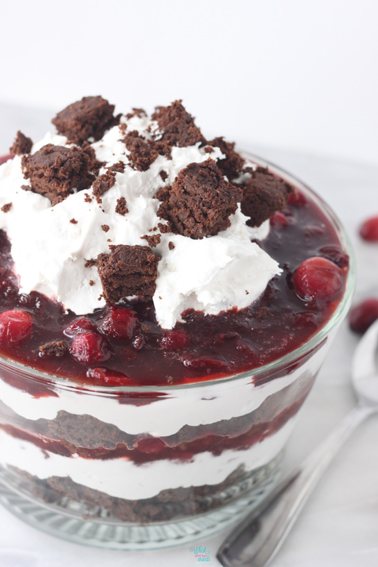 Pumpkin Brownie Cranberry Trifle