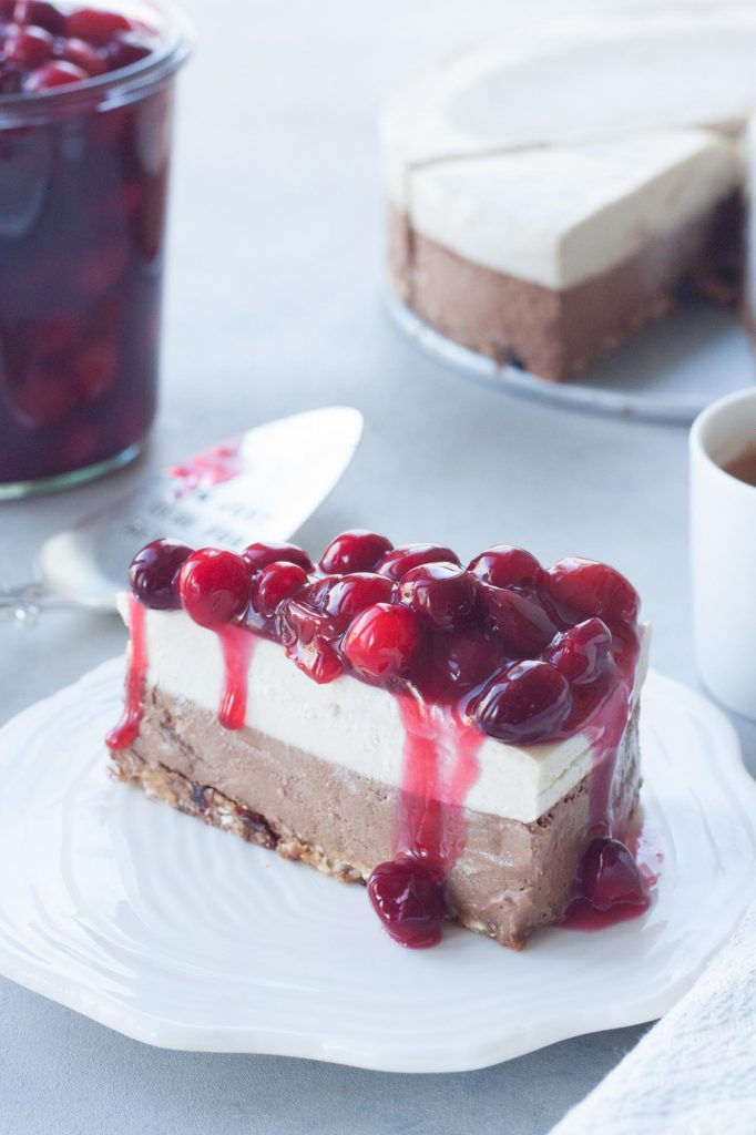 A Whisk and Two Wands Black and White Cranberry Cherry Cheesecake