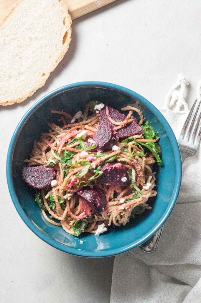 Balsamic Beet Pasta, A Whisk and Two Wands