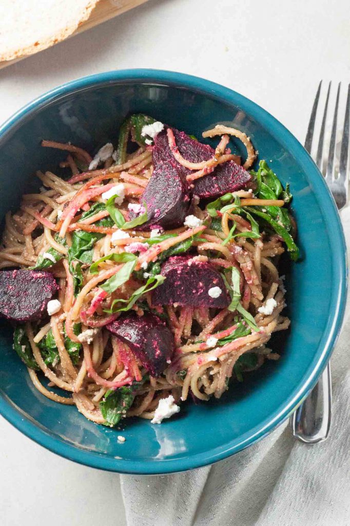 Balsamic Beet Pasta, A Whisk and Two Wands