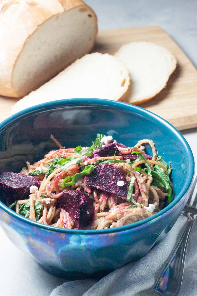 Balsamic Beet Pasta, A Whisk and Two Wands