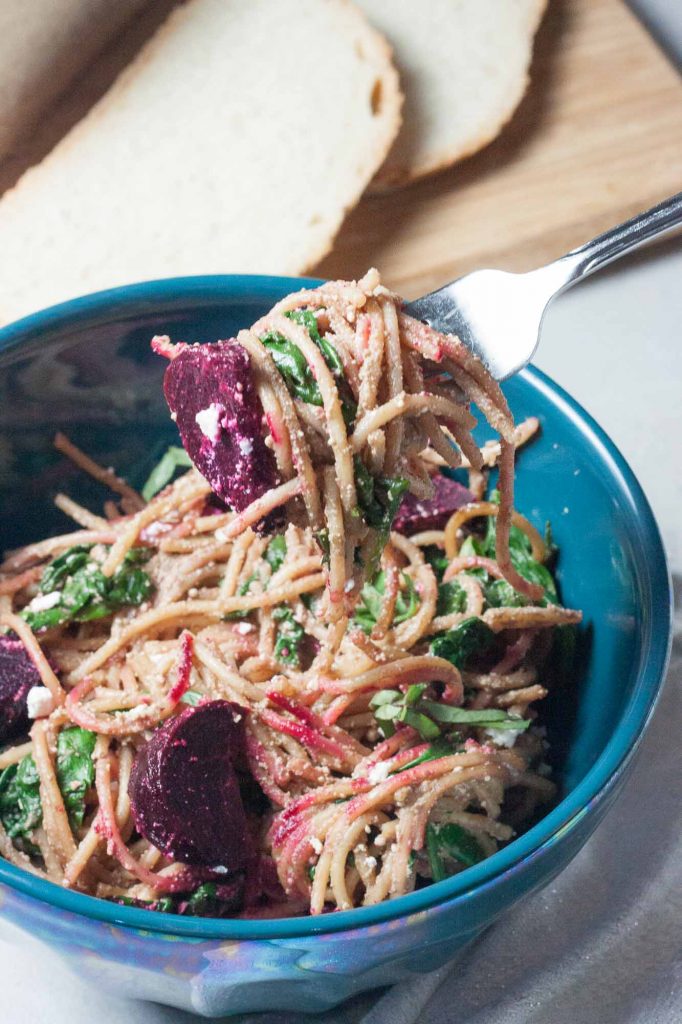 Balsamic Beet Pasta, A Whisk and Two Wands