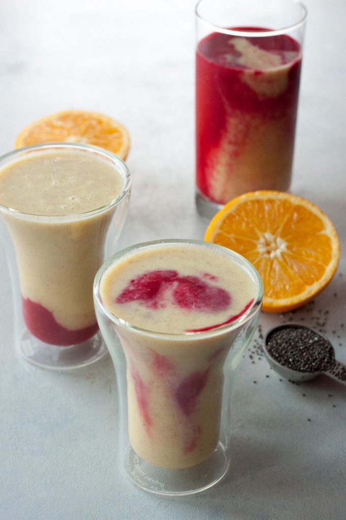 Tropical Berry Kombucha Smoothie