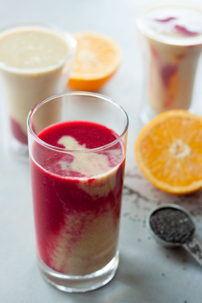 Tropical Berry Kombucha Smoothie