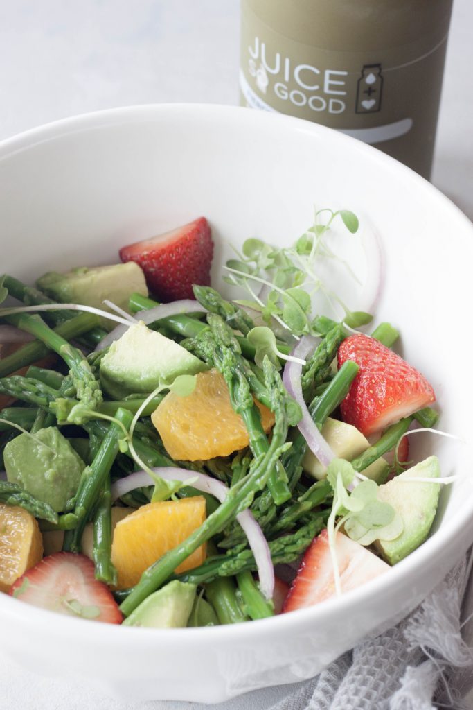 A Whisk and Two Wands, Citrus Avocado Asparagus Salad