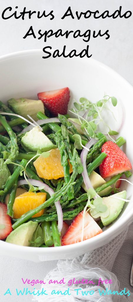 A Whisk and Two Wands, Citrus Avocado Asparagus Salad