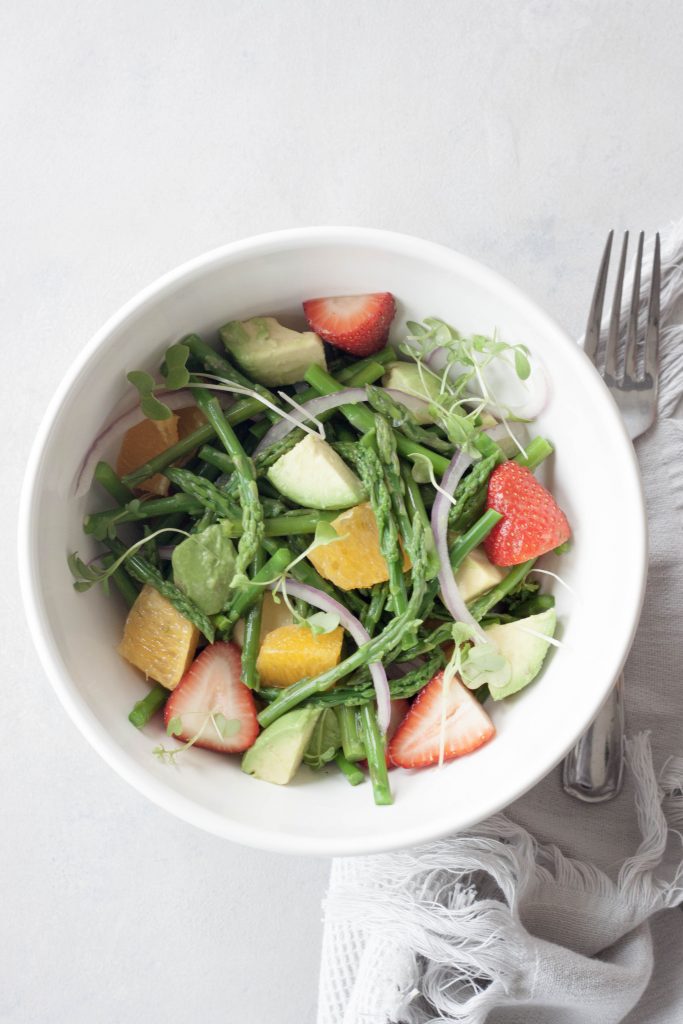 A Whisk and Two Wands, Citrus Avocado Asparagus Salad