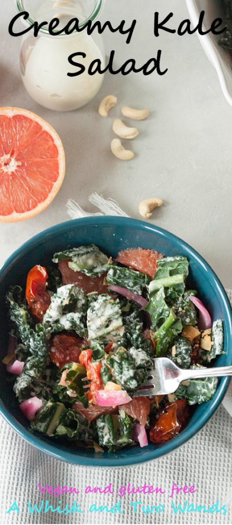 A Whisk and Two Wands, Creamy Kale Salad